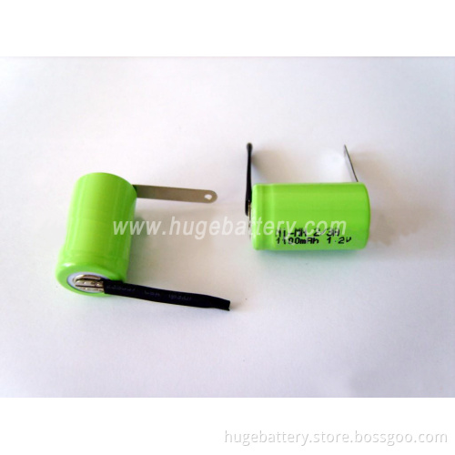 High Capacity 1.2V 1100mAh Rechargeable 2/3A NiMH Battery for Search Light, Flashlight, Solar Light